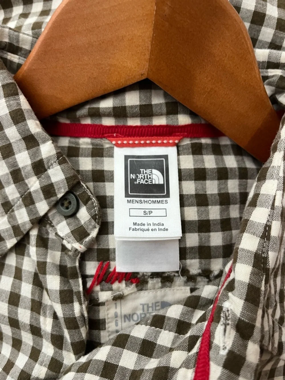 The North Face Fine Alpine Equipment Brown Gingham Short Sleeve Button Shirt